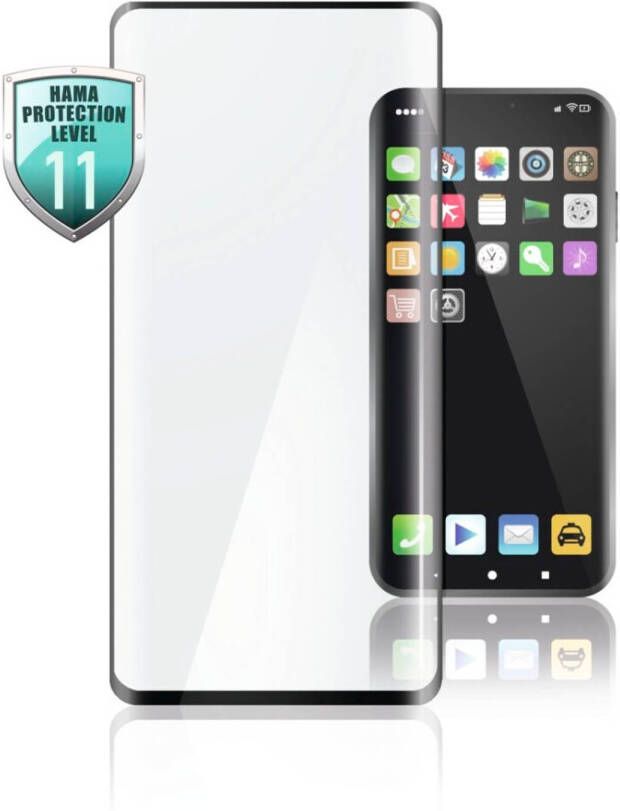Hama 3d full screen beschermglas Voor Oppo Reno 2 Zwart