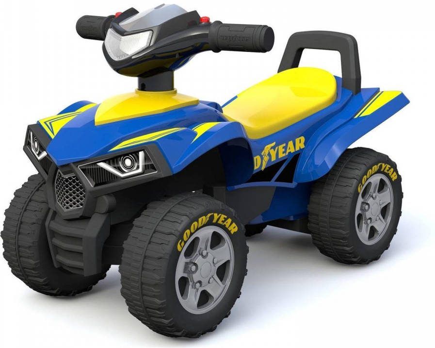HappyBaby Happy Baby Loopauto Goodyear Junior 61 X 39 Cm Blauw/geel