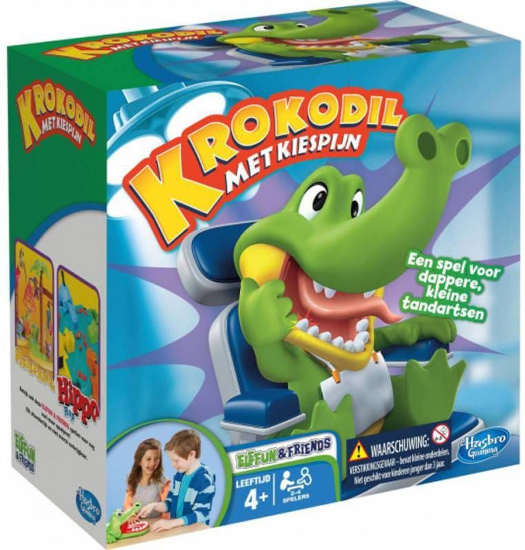 Hasbro Kinderspel Krokodil Met Kiespijn Junior 26 Cm Groen