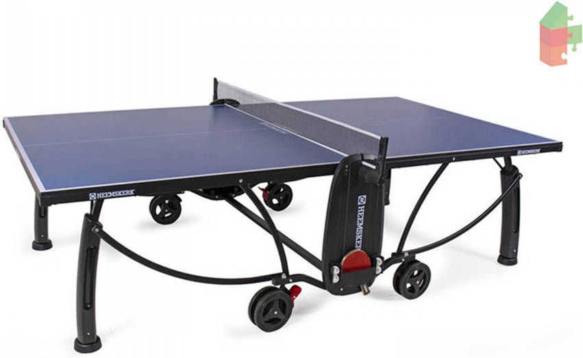 Heemskerk Tafeltennistafel 2300 Outdoor Blauw(Standaard Gemonteerd Geleverd )