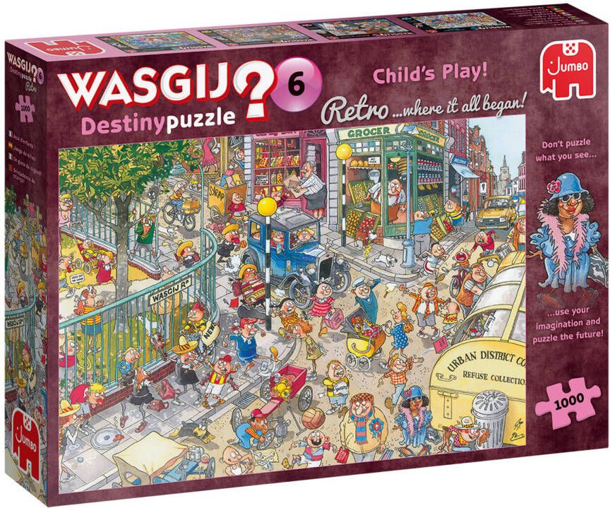 Jumbo Wasgij Retro Destiny 6 Kinderspel  1000 Stukjes