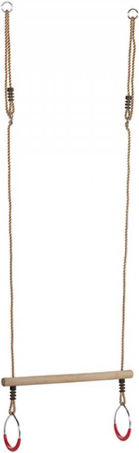 KBT Houten Ringtrapeze Met Metalen Ringen Pp