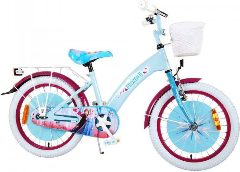 Disney Meisjesfiets Frozen 18 Inch 28 Cm Meisjes Terugtraprem Blauw