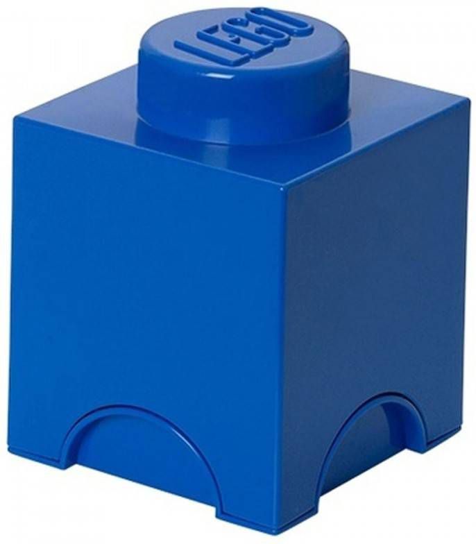 Lego 1 Stud Brick Container Blue