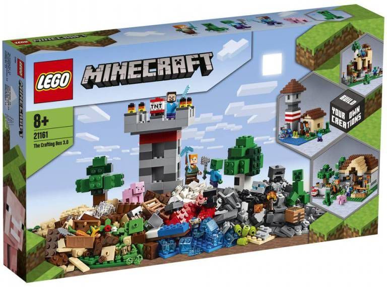 Lego 21161 Minecraft De Crafting Box 3.0, Kasteel Bouwset met Poppetjes, Speelgoed voor Kinderen van 8 Jaar en Ouder