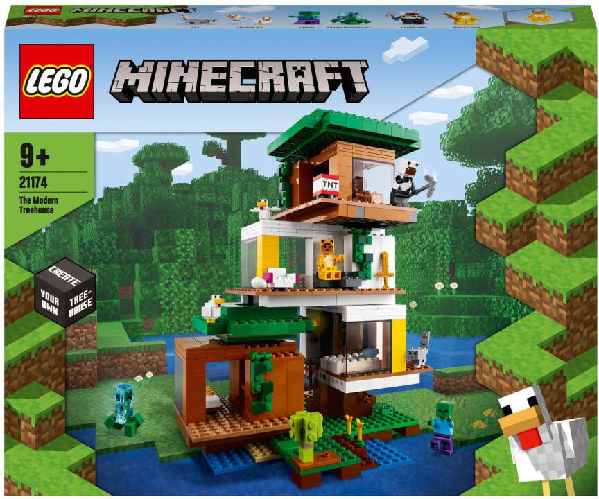 Lego Minecraft De moderne Boomhut Bouw Speelgoed(21174 )