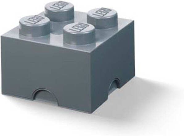 LEGO Opbergdoos blokje, 5, 7 Liter, Grijs Polypropyleen