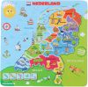 Marionette Puzzel Nederland Houten Puzzel Landkaart Nederland 13 Stukken Hout online kopen