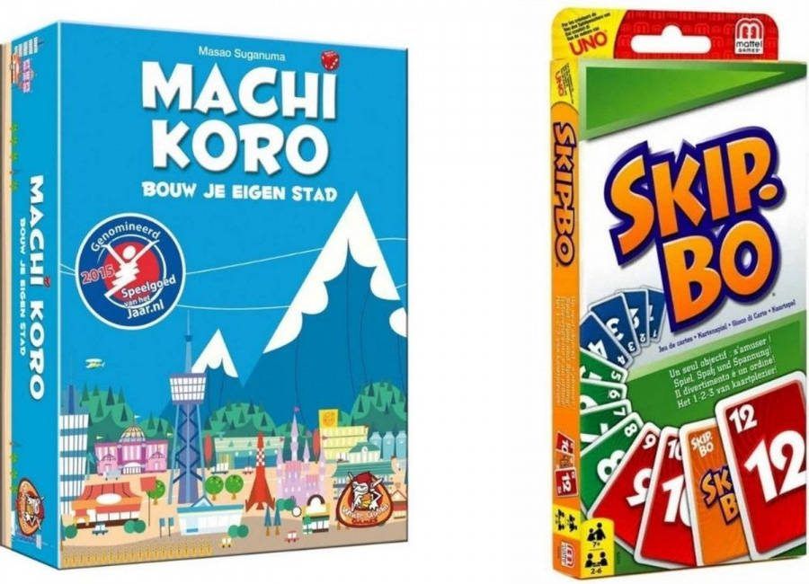Mattel Spellenbundel Kaartspel 2 Stuks Machi Koro Basisspel & Skip bo