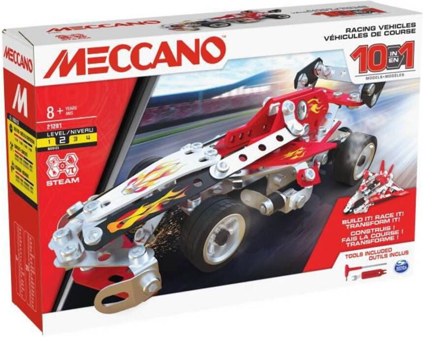 Meccano Racevoertuigen 10 Modellen