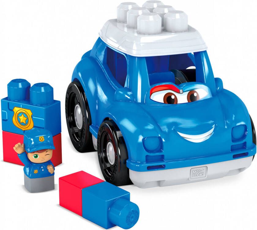 Mega Bloks Constructiespeelgoed Peter Police Blauw 6 delig