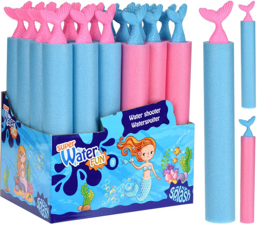 Merkloos 1x Waterpistool/waterpistolen Zeemeerminnen Waterspuit 36 Cm Waterpistolen