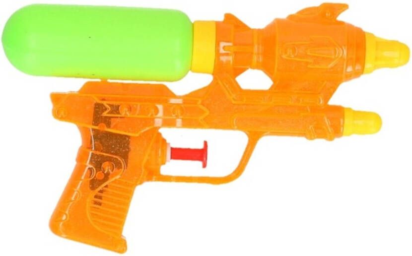 Merkloos Voordelig Waterpistool Oranje 18 Cm Waterpistolen