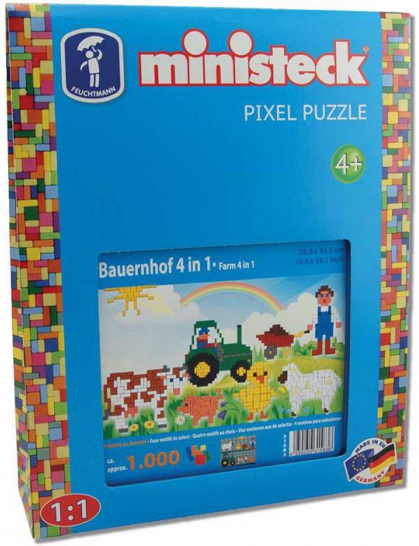 Ministeck 4 in 1 Boerderij 1000 Stukjes