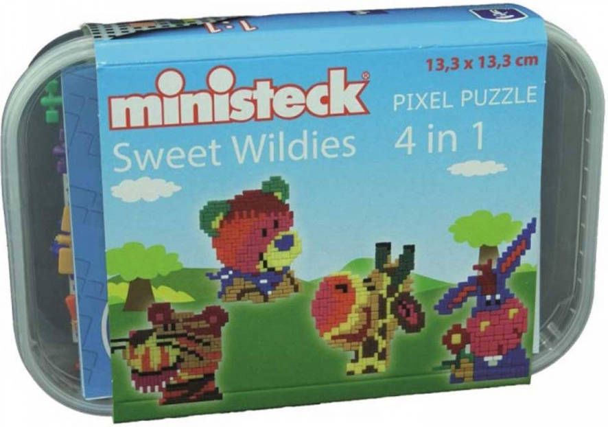 Ministeck 4 in 1 Wilde Dieren 510 Stukjes