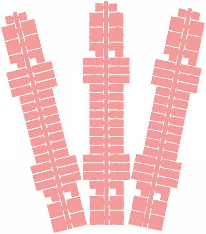 Ministeck Kleurstrips Roze 9 Stuks