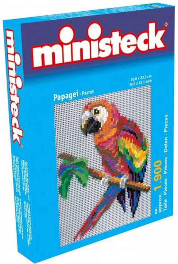 Ministeck Papegaai XL Doos 1300 stukjes