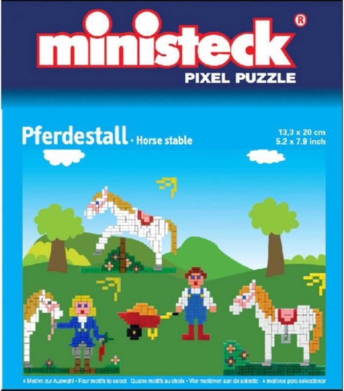Ministeck Pixelpuzzel Paardenstal 750 Stukjes