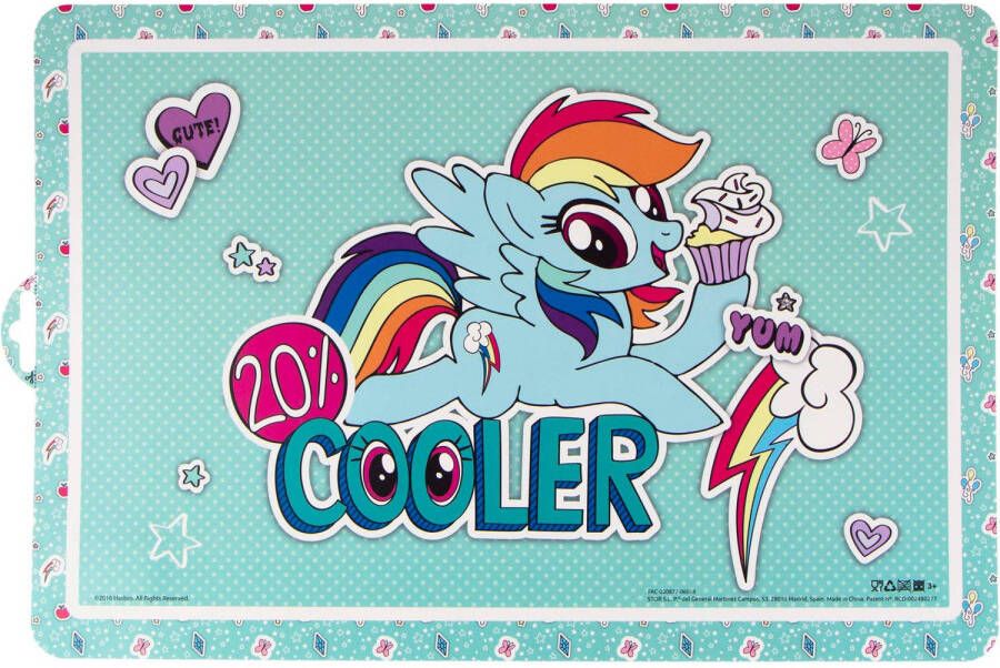 My Little Pony 4x Stuks Placemats Voor Kinderen 43 X 28 Cm Placemats