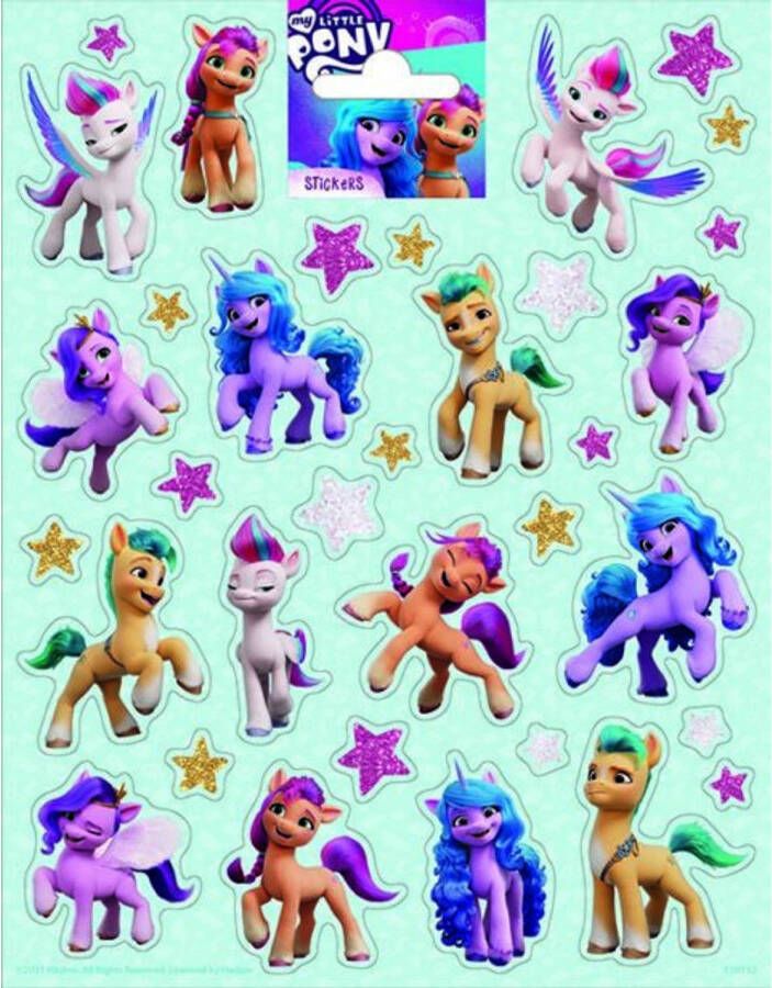 My Little Pony Stickervel Junior 156 X 200 Mm 34 delig
