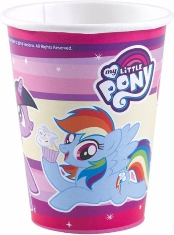 My Little Pony Thema Drinkbekers 16x Stuks Feestbekertjes