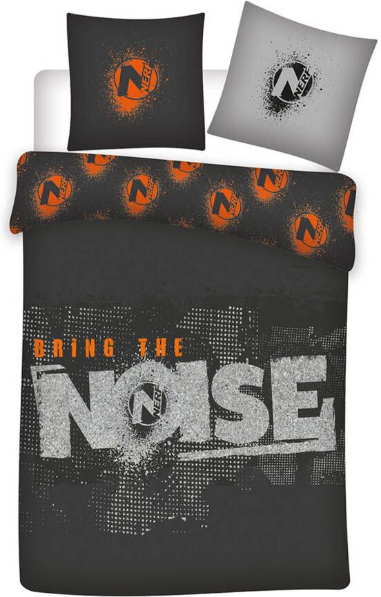 NERF Dekbedovertrek Bring The Noise Eenpersoons 140 X 200 Cm Bio Katoen