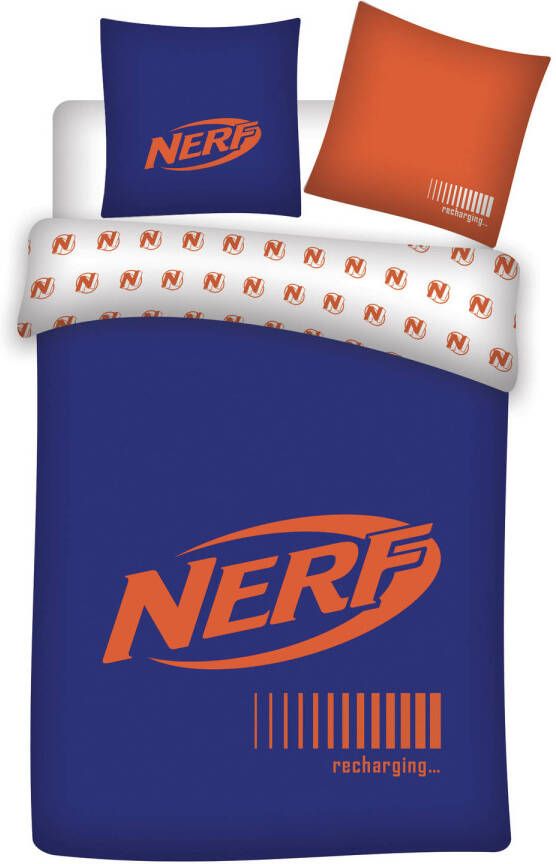 NERF Dekbedovertrek Recharging Eenpersoons 140 X 200 Cm Bio Katoen