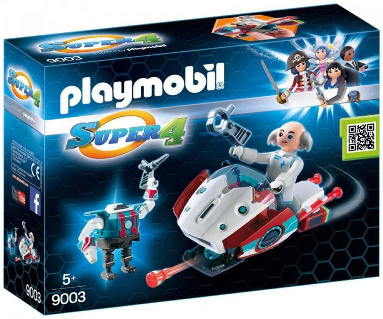 Playmobil ® Super 4 Skyjet met Dr. X & robot 9003