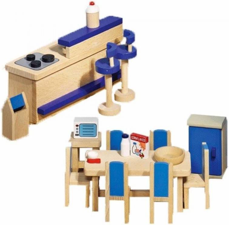 Speelgoed de Betuwe Poppenhuismeubeltjes Moderne Keuken