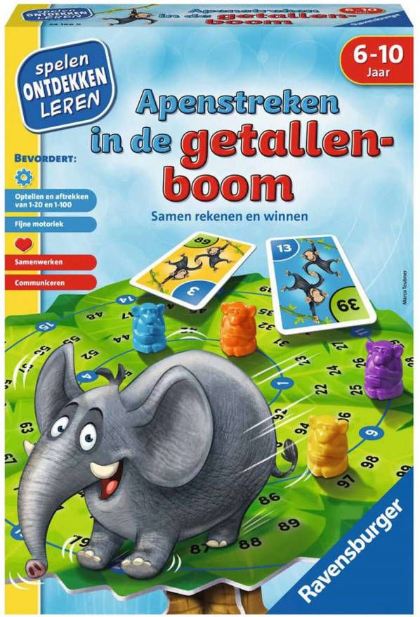 Ravensburger Apenstreken In De Getallenboom Leerspel