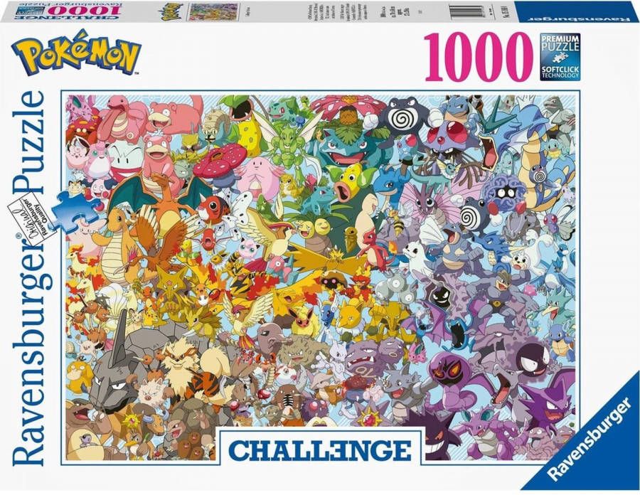 Ravensburger Pokemon 1000 piece Challenge Jigsaw Puzzle