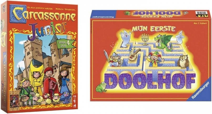 Ravensburger Spellenbundel 2 Stuks Carcassonne Junior & Mijn Eerste Doolhof