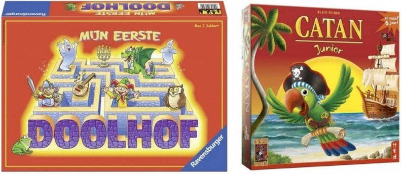 Ravensburger Spellenbundel 2 Stuks Mijn Eerste Doolhof & Catan Junior