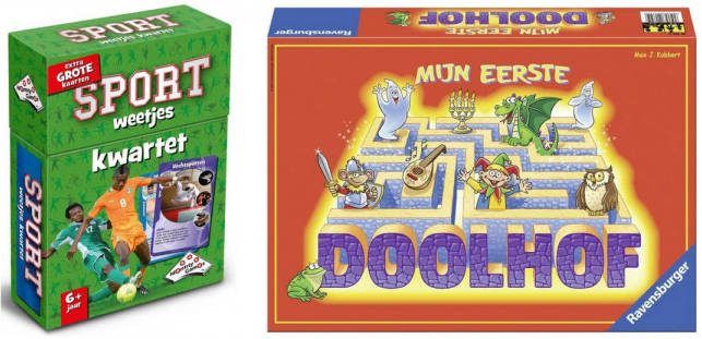 Ravensburger Spellenbundel Bordspel 2 Stuks Kwartet Sport Weetjes & Mijn Eerste Doolhof