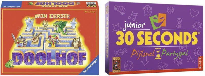 Ravensburger Spellenbundel Bordspel 2 Stuks Mijn Eerste Doolhof & 30 Seconds Junior
