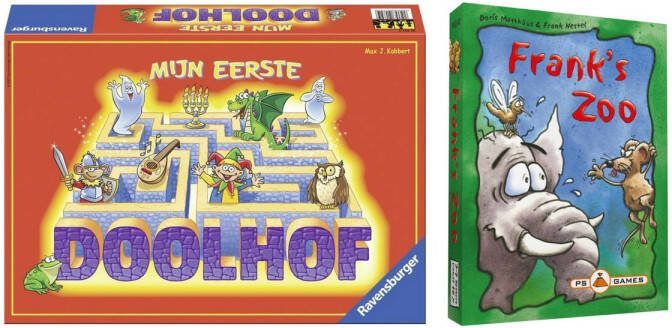 Ravensburger Spellenbundel Bordspel 2 Stuks Mijn Eerste Doolhof & Franks Zoo