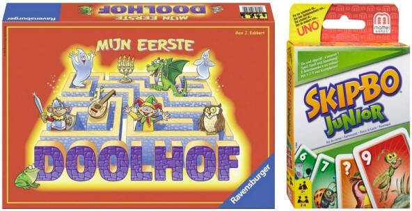 Ravensburger Spellenbundel Bordspel 2 Stuks Mijn Eerste Doolhof & Skip bo Junior