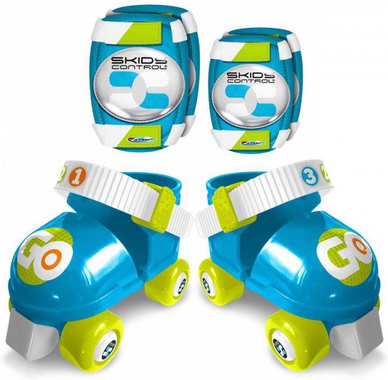 Fietsaccessoires Skids Control Rolschaatsen Met Bescherming Jongens Blauw 27