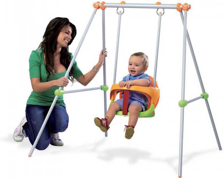 Smoby  Metalen schommel Baby Swing Kleurrijk