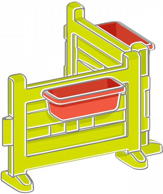 Smoby Speelhuis Neo Jura Lodge Accessoires Tuinhek met bloempotten