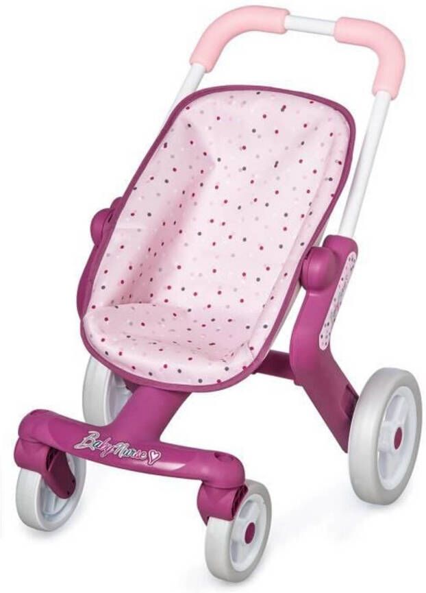 Speelgoed de Betuwe Smoby Baby Verpleegster Pop Wandelwagen Multidirectionele Wielen
