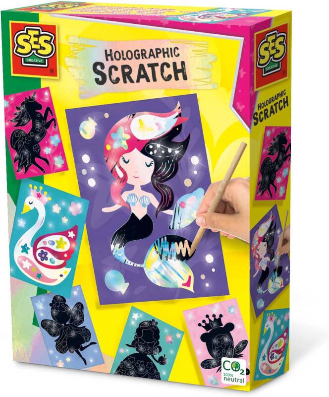 SpellenRijk Ses Creative Krasvellen Holografische Sprookjes Junior 7 delig