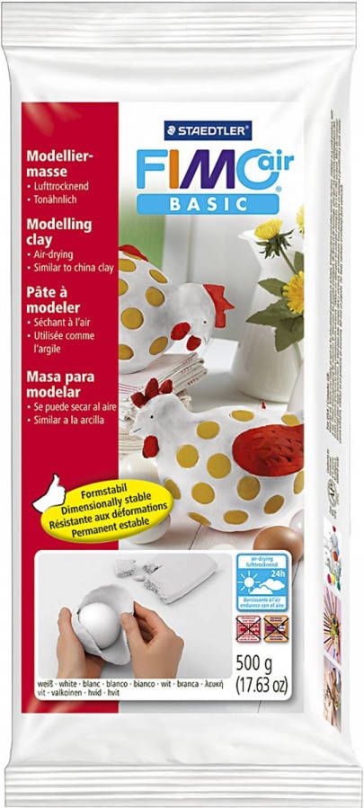Staedtler Fimo Air Boetseerklei Basic 500 Gram Wit