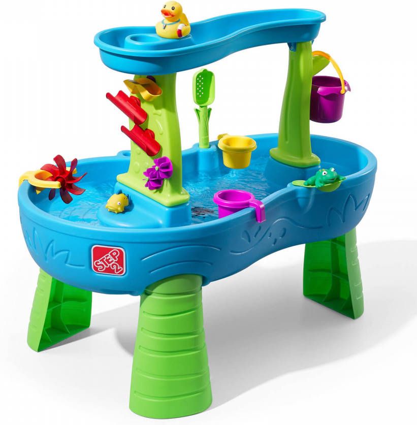 Step2 Rain Showers Splash Pond Watertafel Blauw Met 13 delige Accessoireset Waterspeelgoed Voor Kind