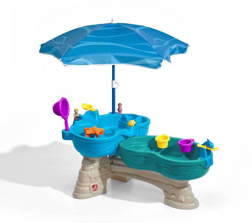 Step2 Watertafel Spill And Splash Met 11 Accessoires En Parasol Waterspeelgoed Voor Kind