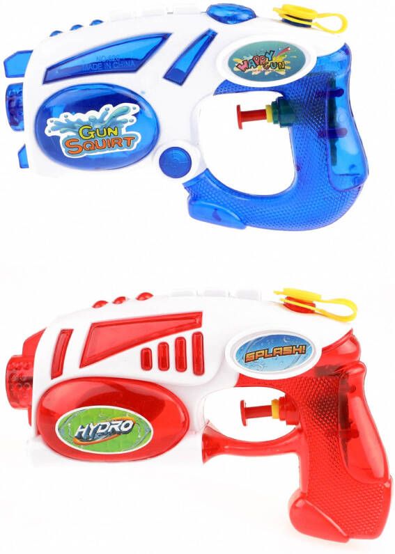 Toi-Toys Toi toys Waterpistoolset Hydro 2 Stuks Rood/blauw 19 Cm