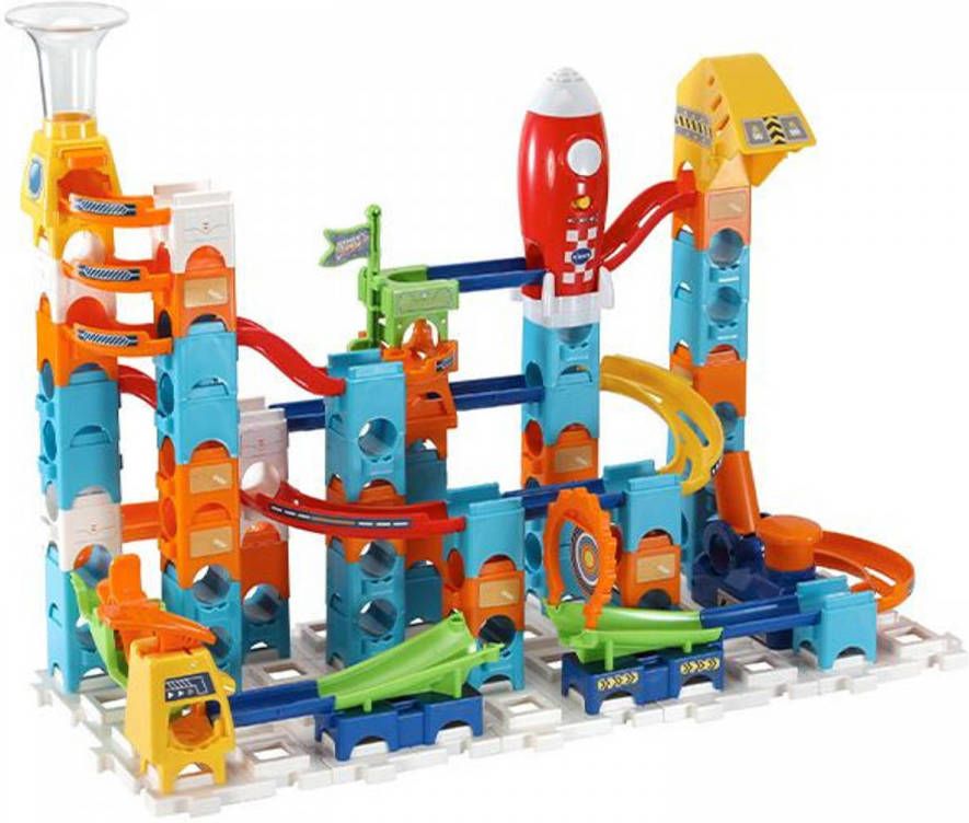 VTech Knikkerbaan Marble Rush Rocket 59 X 44 Cm Blauw 90 delig