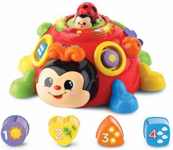 VTech Vrolijke Vormenkever 30 Cm Rood