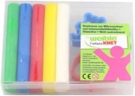 Weible Knet Klei Fantasia 5 Kleuren Met 3 Vormpjes