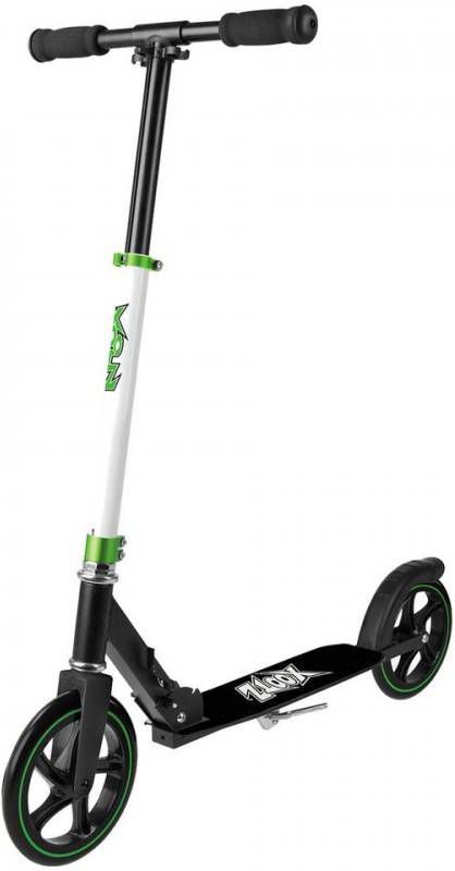 Xootz Xoo Large Wheeled Stuntstep Junior Voetrem Wit/zwart